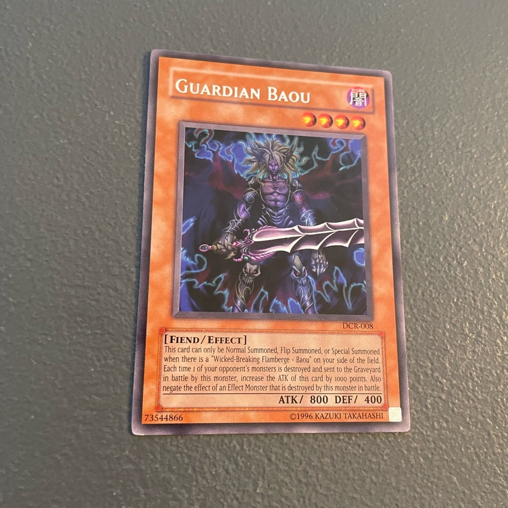 Guardian Baou Yu-Gi-Oh! Card Vintage Early 2000s